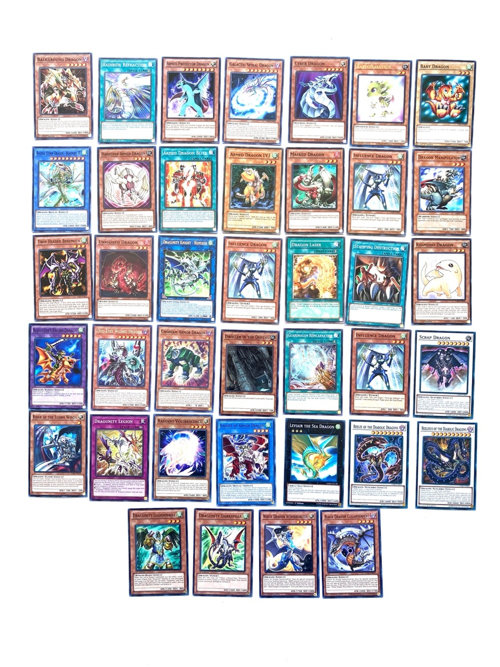 Yu-Gi-Oh! Dragon Card Lot 39 Cards Synchro Xyz Link Dragunity